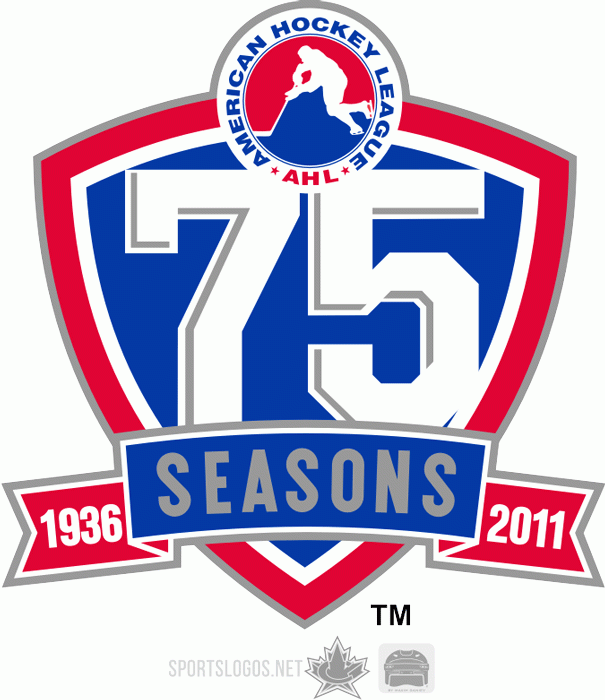 American Hockey League 2010 11 Anniversary Logo iron on transfers for T-shirts